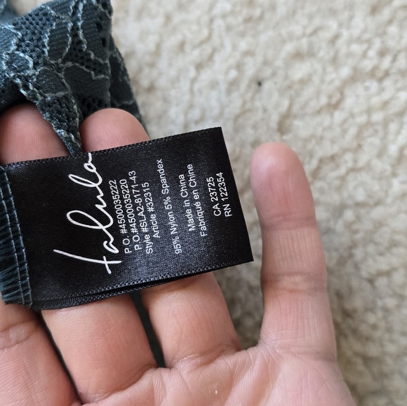 Talula “Clarendon” Teal Blue Lace Long Sleeve Dress/Tunic/Sheer/ Feminine - Picture 9 of 10